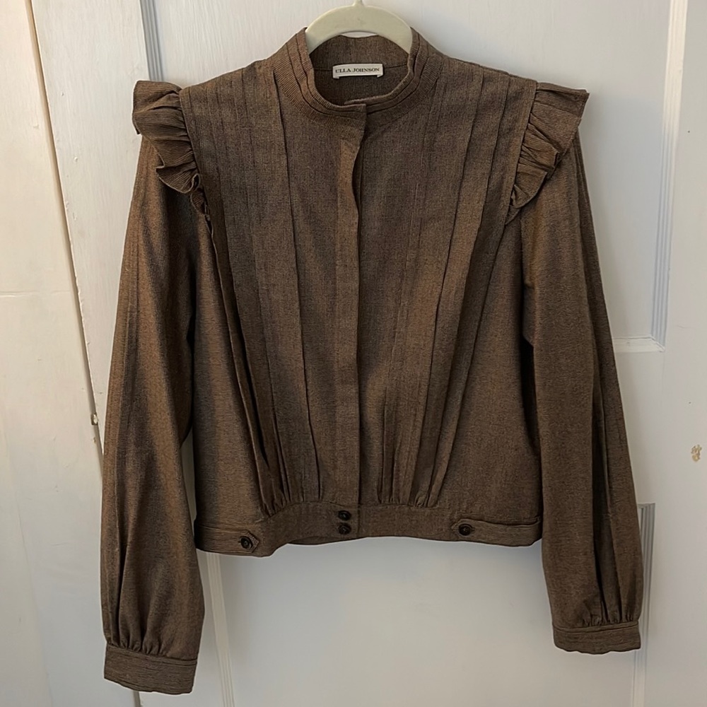 Ulla Johnson Dagne Check Jacket Shirt